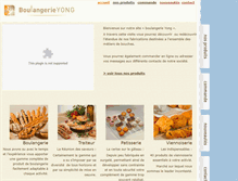 Tablet Screenshot of boulangerieyong.fr